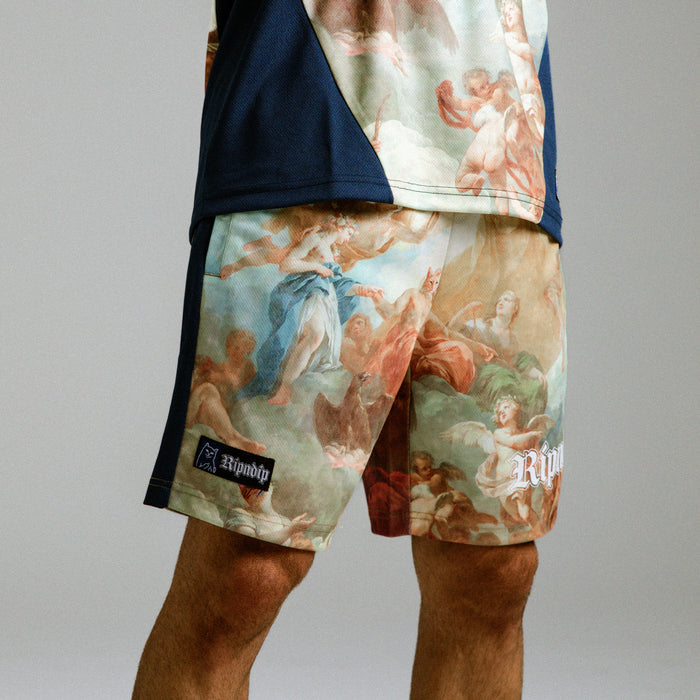 RIPNDIP Heavens Waiting Soccer Shorts (Navy Multi)