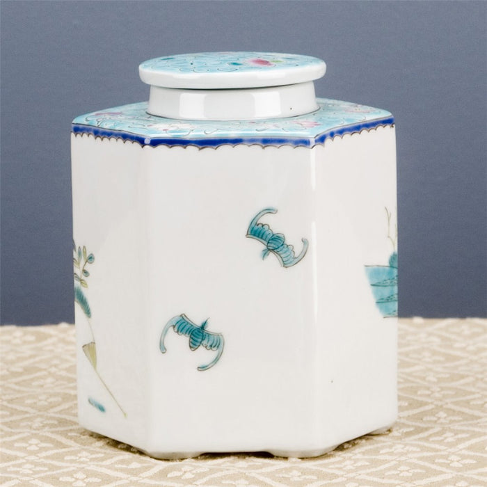 hand-painted porcelain jar, decorative porcelain jar, traditional figure designs, storage decorative jar, unique decorative pieces, cultural home decor, artisan porcelain jar, historical home accents