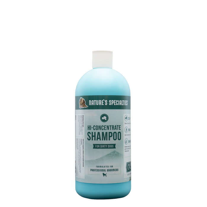 32 oz bottle of Nature's Specialties High Concentrate Shampoo for very dirty dogs and cats.