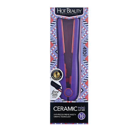 Hot Beauty #Hfim050nv Ceramic Mini Flat Iron [Violet]