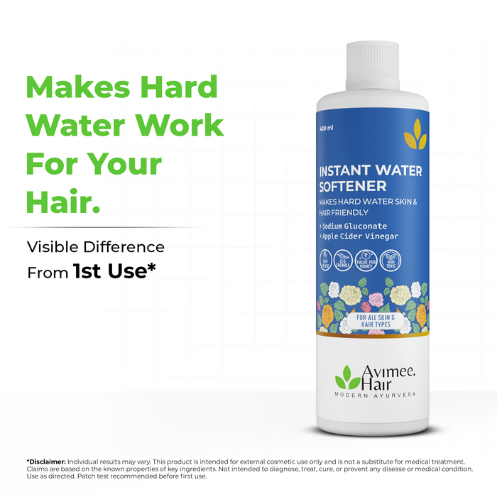 Instant Water Softener for Hair Loss Due to Hard Water