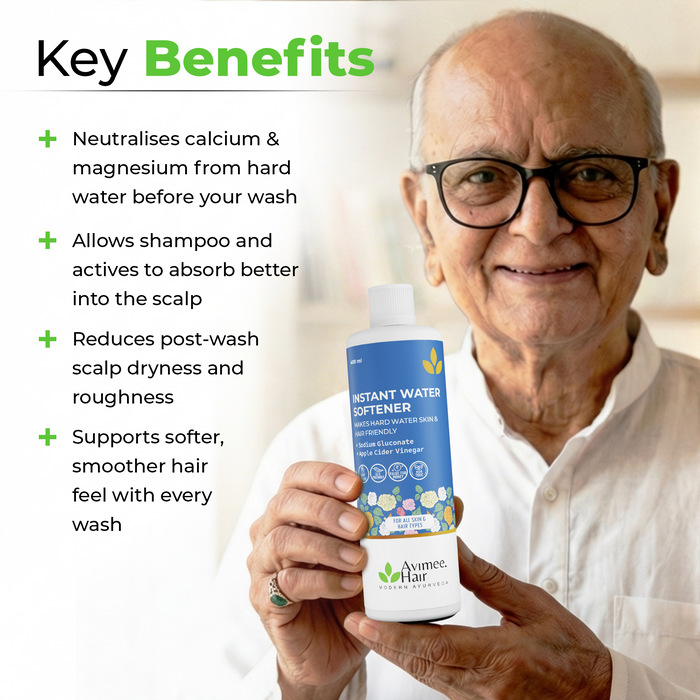 Instant Water Softener for Hair Loss Due to Hard Water