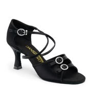 International Dance Shoes Open Toe Latin/Social Satin Ballroom Shoe