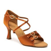 International Dance Shoes Open Toe Latin/Social Satin Ballroom Shoe