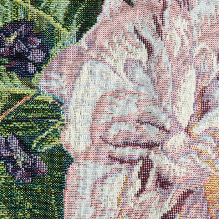 J Huysum Hollyhocks in a Vase - Wall Hanging 100cm x 138cm (70 rod)