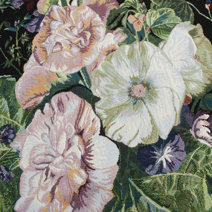 J Huysum Hollyhocks in a Vase - Wall Hanging 100cm x 138cm (70 rod)