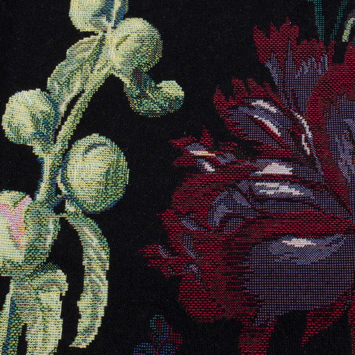 J Huysum Hollyhocks in a Vase - Wall Hanging 100cm x 138cm (70 rod)