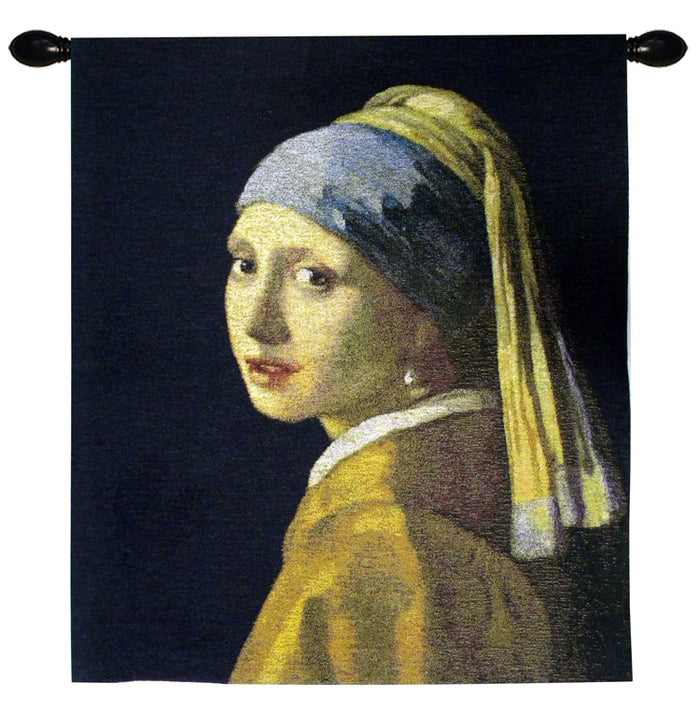 J Vermeer Girl with Pearl Earring - Wall Hanging 69cm x 80cm (70 rod)