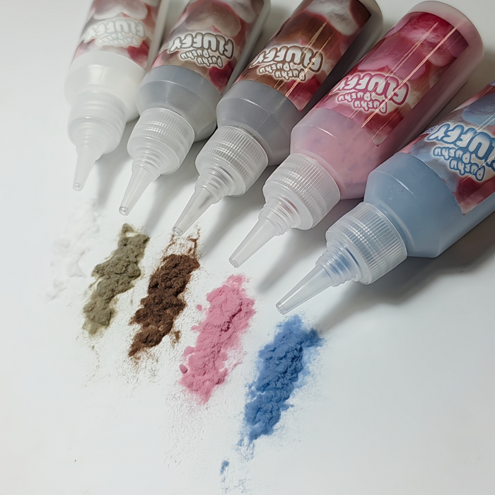 K - Pushu Pushu FLUFFY - Red Glitter 08-Kokoist-Gel Essentialz