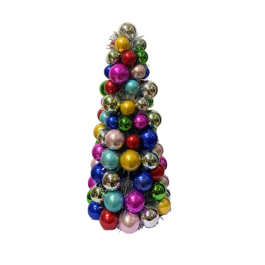 Kerst Decoratie -  Kerstballen Kerstboom - Kunststof - Multicolour  - 19x41 cm