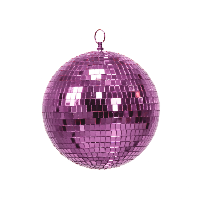 Kerstversiering -  Kersthanger - Discobal - Foam - Roze - 20x20x20cm