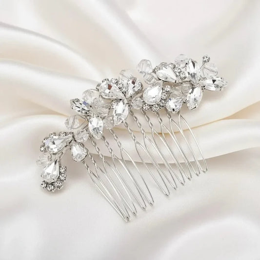 Wedding Hair Accessories - Crystal Bridal Hair Comb - Available in Silver, Rose Gold and Yellow Gold