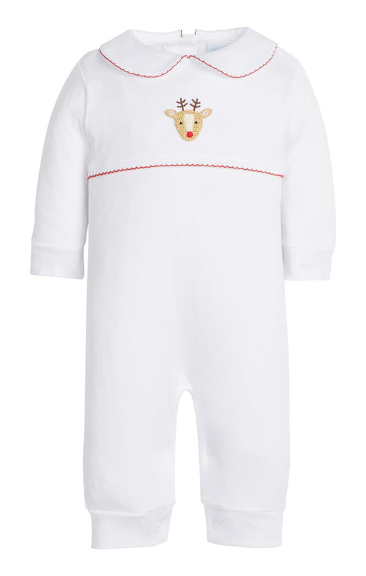 LE Reindeer Crochet Playsuit