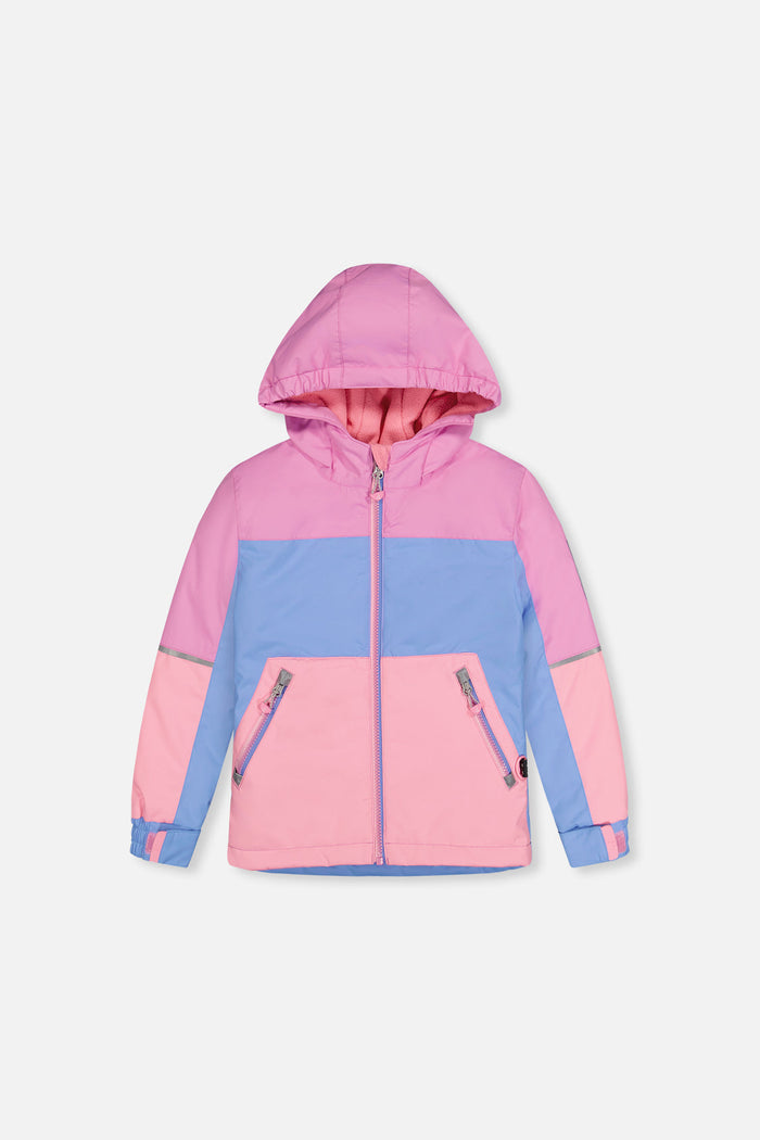 Light Weight Two Piece Chill Snowsuit Pink Blue And Mauve-2