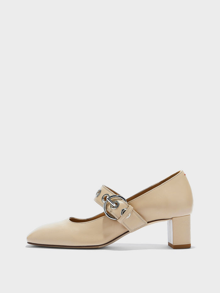 Lina Eyelet Mary-Jane Pumps