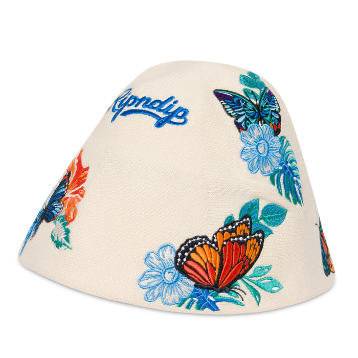 RIPNDIP Los Ripndip Crochet Bucket Hat (Off White)