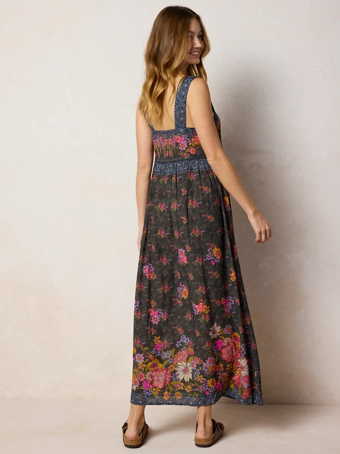 Lucy Maxi Dress - English Garden Charcoal-view 5