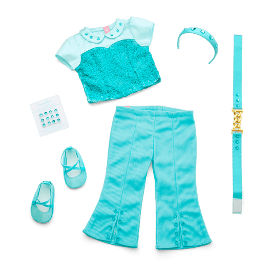 March Aquamarine Dream Outfit for 18-inch Dolls