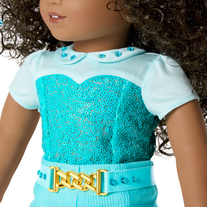 March Aquamarine Dream Outfit for 18-inch Dolls