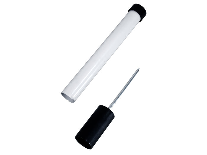 point on black/white marking stick