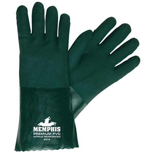 MCR Safety Premium Grade Supported PVC Gloves, Double Dipped
