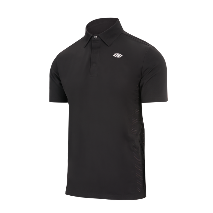 Men's Pro Line Athletic Short Sleeve shirt in black, featuring moisture-wicking and UV protection.