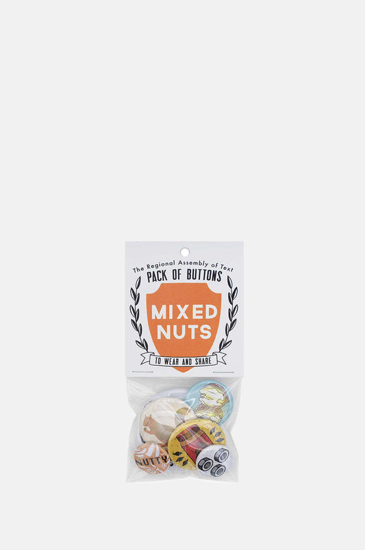 The Regional Assembly of Text Mixed Nuts Pack of Buttons.