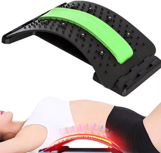 Multi-Level Back Stretcher & Lumbar Support Device – Spinal Pain Relief
