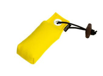 yellow  snipe dog dummy