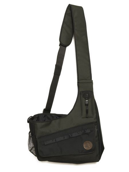green/black back-saver game bag