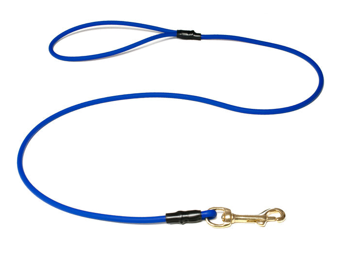 A blue dog gun leash for sale at Muntjac Trading