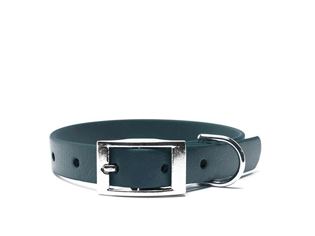 navy Mystique BioThane collar Deluxe