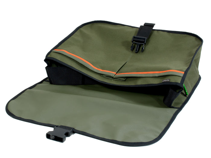 Opened green Mystique classic dog dummy bag