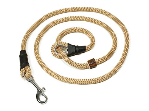 Beige German field trial hunting lead