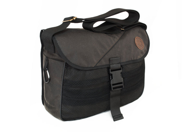 brown waxed profi bag on a white background