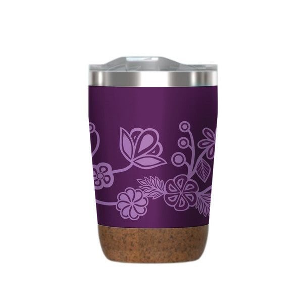 NATIVE NORTHWEST Cork Base Travel Mug - Ojibwe Florals - 12oz