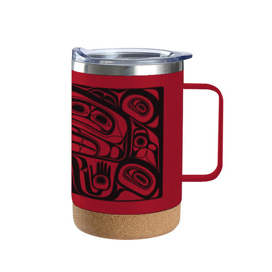 NATIVE NORTHWEST Cork Handle Travel Mug - Treasure of Our Ancestors - 16oz