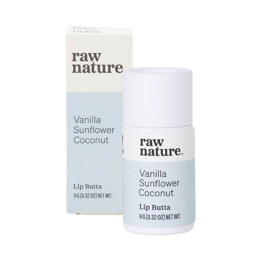 Raw Nature's natural lip balm in Vanilla Fix