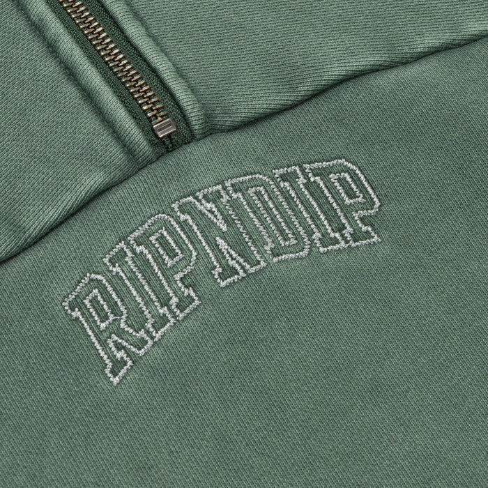 RIPNDIP Night Quarter Zip Sweatshirt (Dusty Pine)
