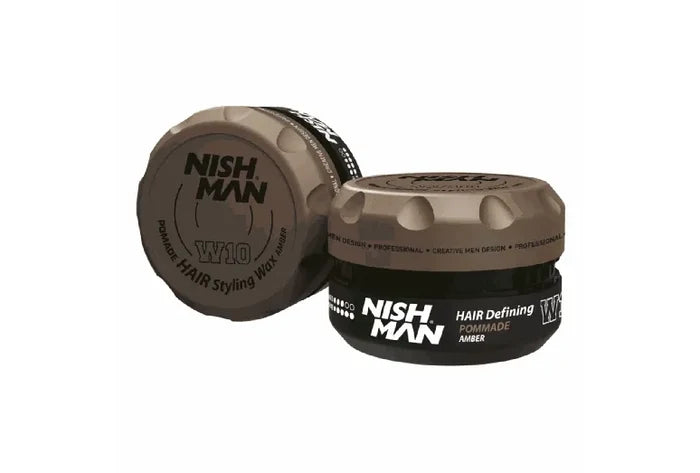 nishman-w10-hair-styling-wax-pomade-amber-100-ml - Goldblades