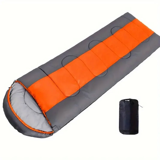 NNETM 1pc Cold Weather & Warm Lightweight Compact Sleeping Bag - Orange-0