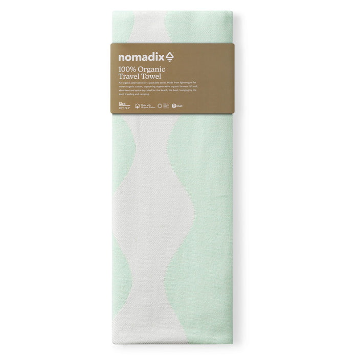 Nomadix - Organic Cotton Travel Towel: Big Slack Warm Blue