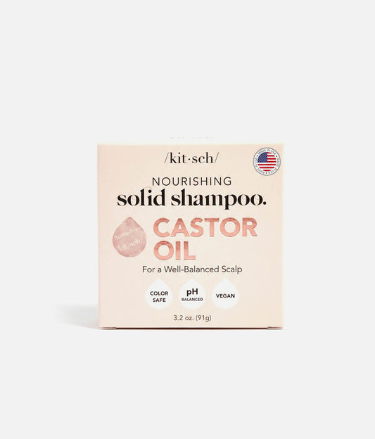 Nourishing Castor Oil Shampoo Bar - Solid Shampoo, Salon-Quality Hair