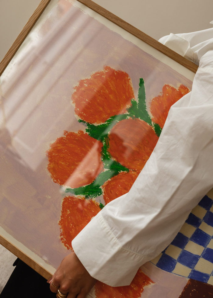 Orange Flowers by Carla Llanos