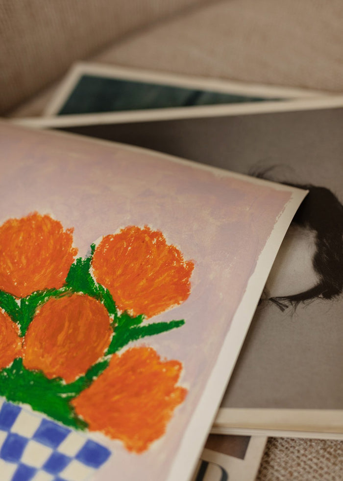 Orange Flowers by Carla Llanos