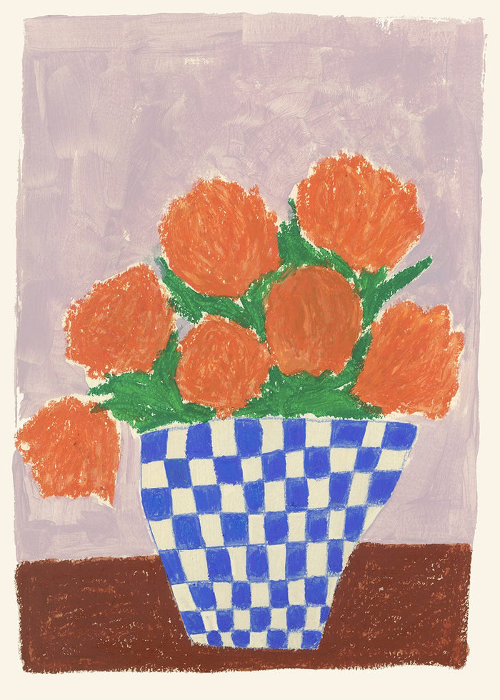 Orange Flowers by Carla Llanos