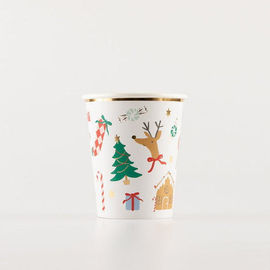 Meri Meri - Paper Cups - Jolly Christmas