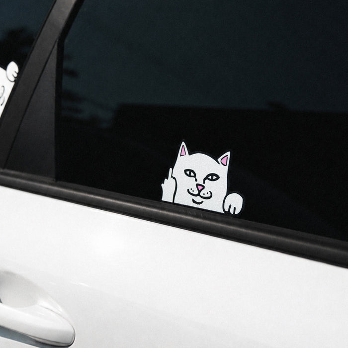 RIPNDIP Peeking Nermal Car Sticker Pack (White)