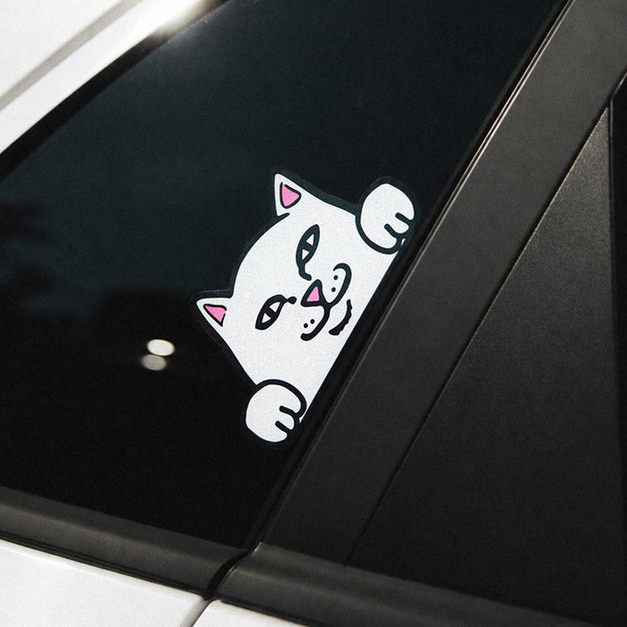 RIPNDIP Peeking Nermal Car Sticker Pack (White)