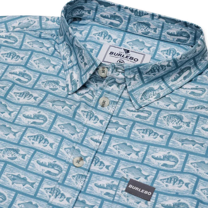 Performance Button Up- Angler's Choice by Burlebo